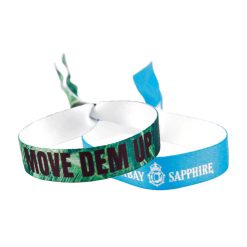 Printed fabric wristbands