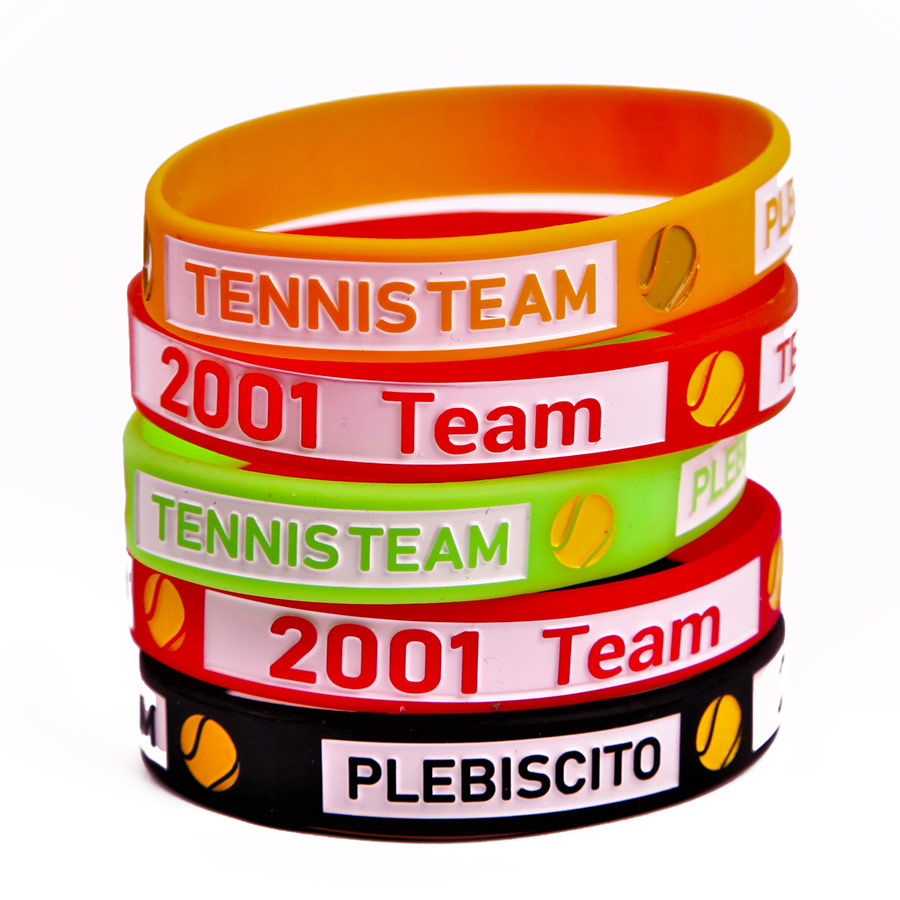 Debossed Silicone Wristbands - Cintapunto Europe