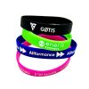 Printed silicone wristbands