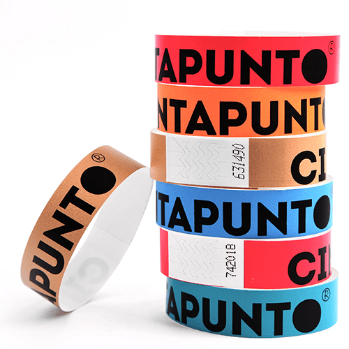 Disposable Wristbands Neon Orange Paper Wristbands Cintapunto® Event Wristbands Party Wristbands Night-Club Wristbands Pack of 1000-3/4 Cinta® Wristbands Tyvek Wristbands 