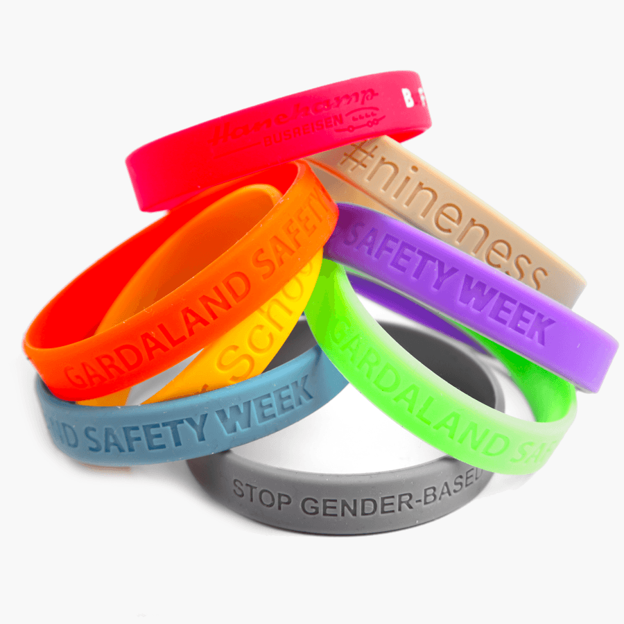 Debossed Silicone Wristbands