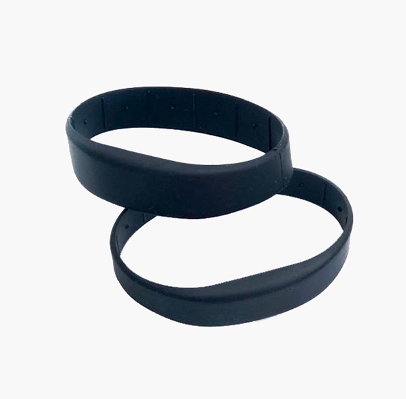 Silicone proximity wristbands with RFID