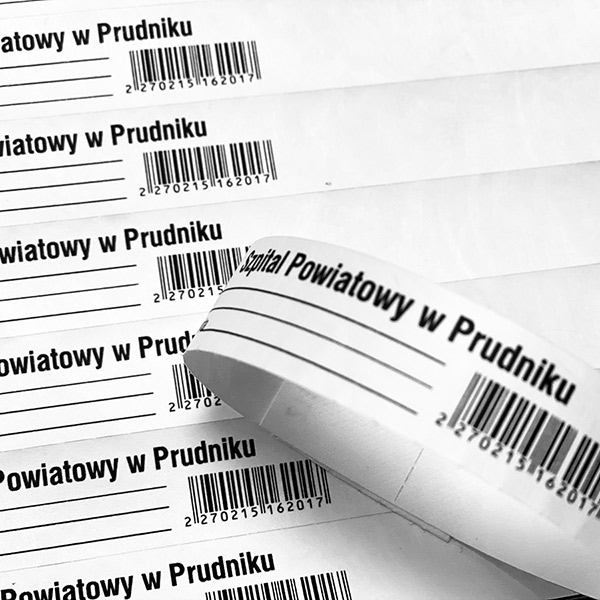 Tyvek wristbands for hospitals