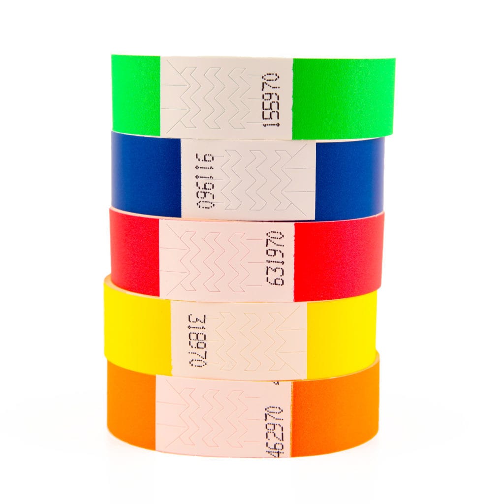 Tyvek wristbands for hospitals