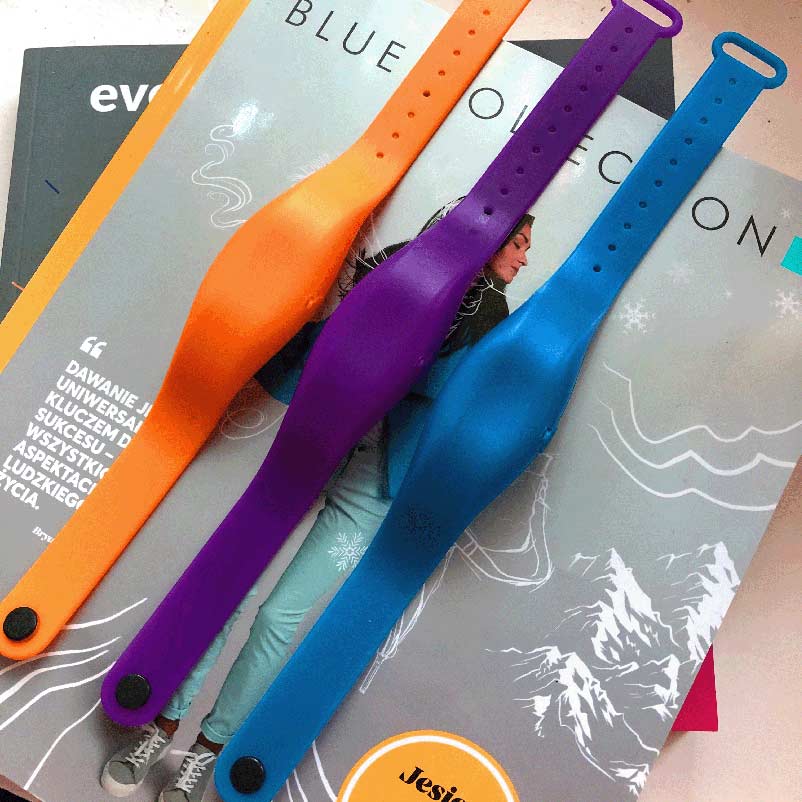 Hand Sanitizer Wristbands with custom logo