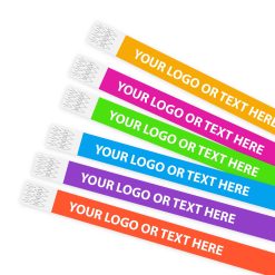 Cinta® Premium paper wristbands with white print