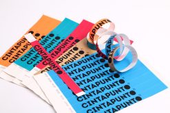 Alternative view of Cinta® Premium paper wristbands with black print
