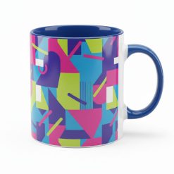 Promotional printed mugs with Full printing | White with a colored interior and handle Cintapunto®